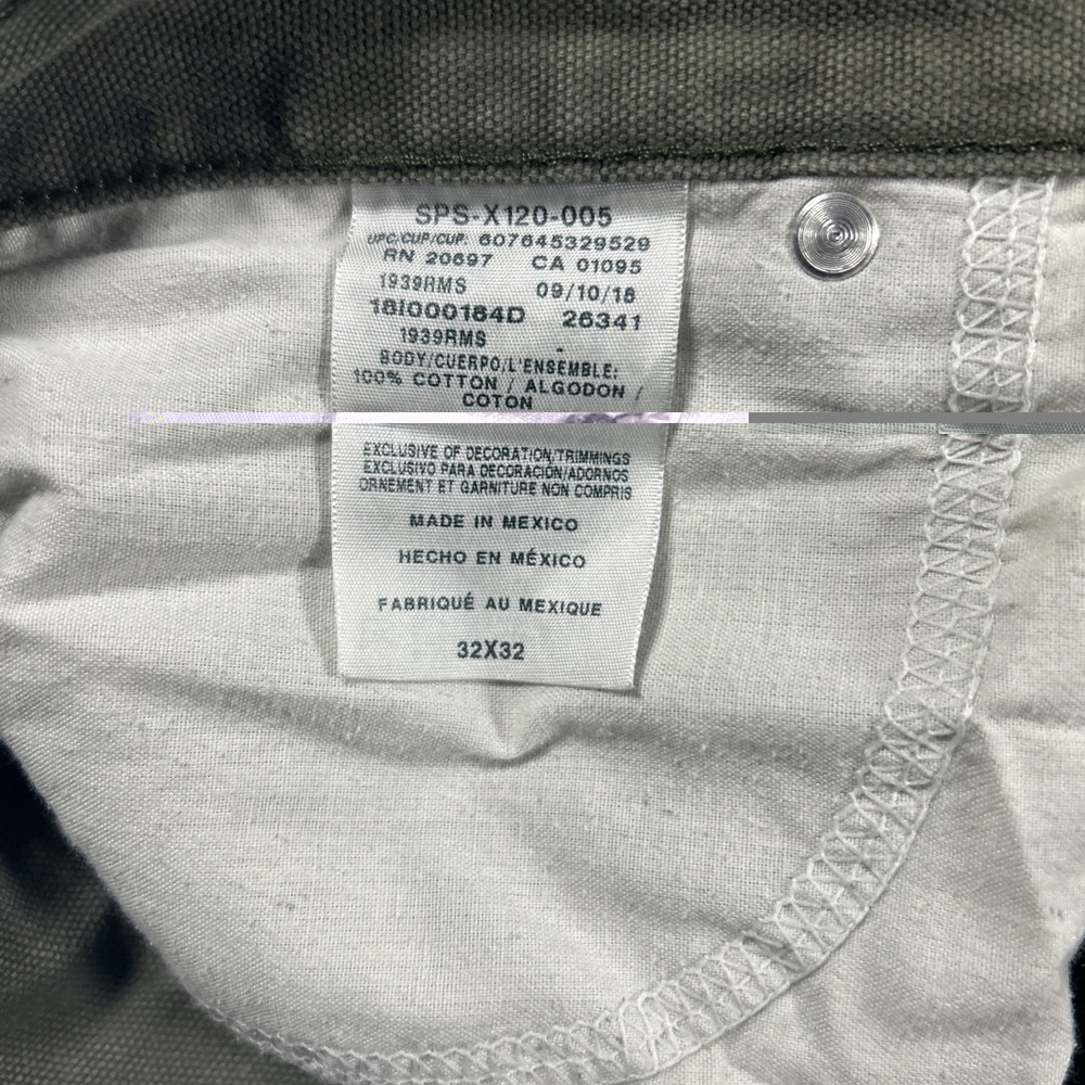 Dickies Pants Mens‎ 32x32 Green Relaxed Fit Carpenter Canvas Durable Workwear - Picture 6 of 6